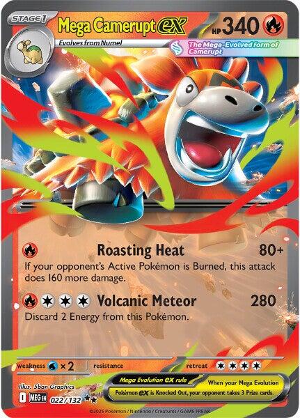 Mega Camerupt ex (022/132) [Mega Evolution: Base Set] | Gear Gaming Fayetteville