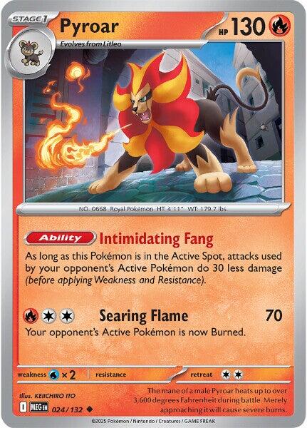 Pyroar (024/132) [Mega Evolution: Base Set] | Gear Gaming Fayetteville
