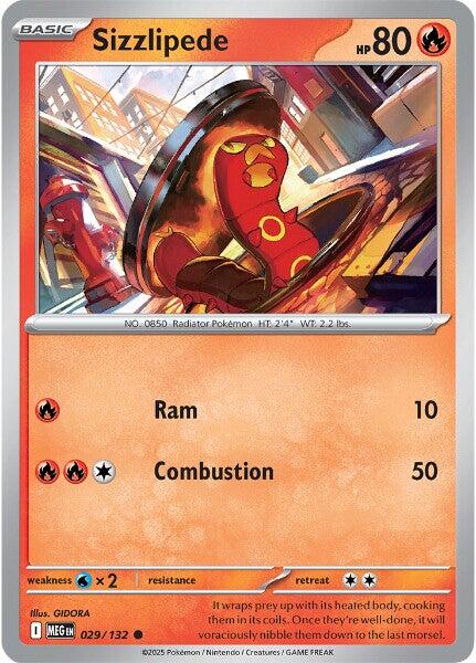 Sizzlipede (029/132) [Mega Evolution: Base Set] | Gear Gaming Fayetteville