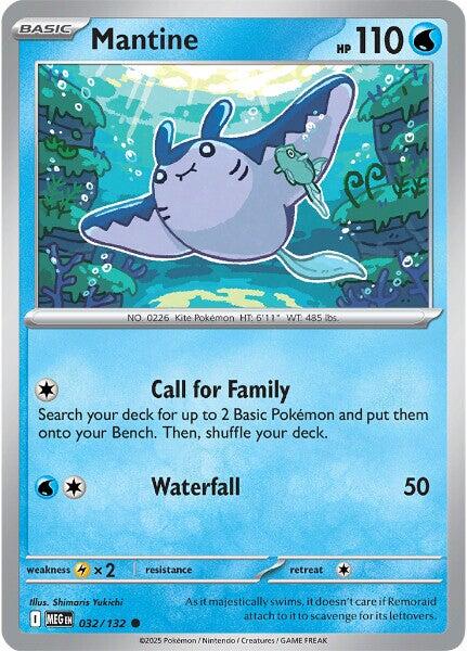 Mantine (032/132) [Mega Evolution: Base Set] | Gear Gaming Fayetteville