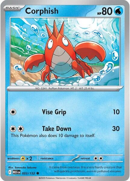 Corphish (033/132) [Mega Evolution: Base Set] | Gear Gaming Fayetteville