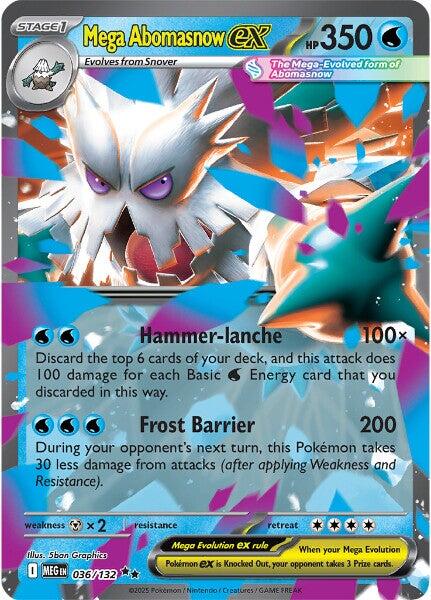 Mega Abomasnow ex (036/132) [Mega Evolution: Base Set] | Gear Gaming Fayetteville