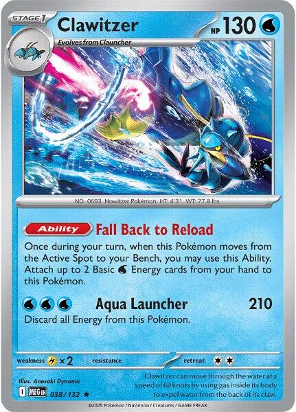 Clawitzer (038/132) [Mega Evolutions: Base Set] | Gear Gaming Fayetteville
