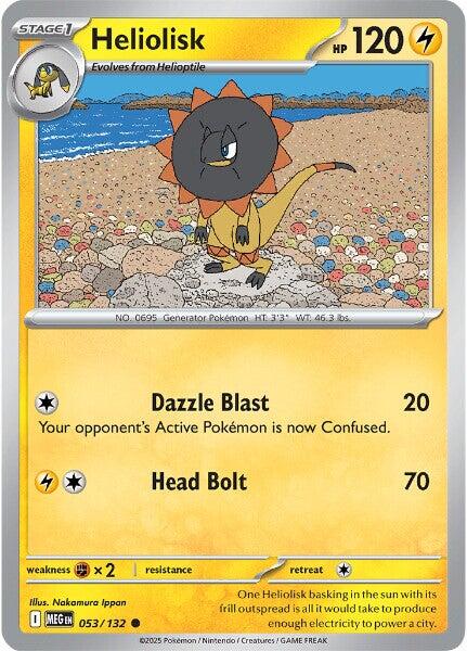 Heliolisk (053/132) [Mega Evolutions: Base Set] | Gear Gaming Fayetteville