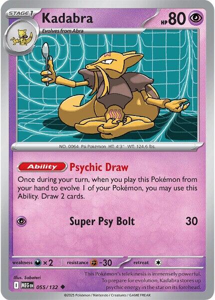 Kadabra (055/132) [Mega Evolution: Base Set] | Gear Gaming Fayetteville