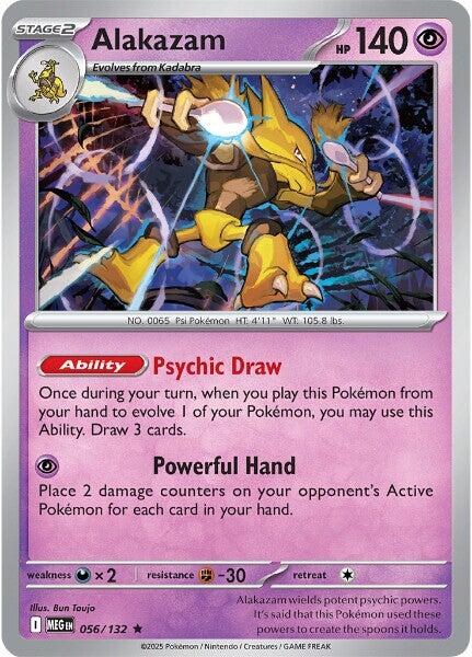 Alakazam (056/132) [Mega Evolutions: Base Set] | Gear Gaming Fayetteville