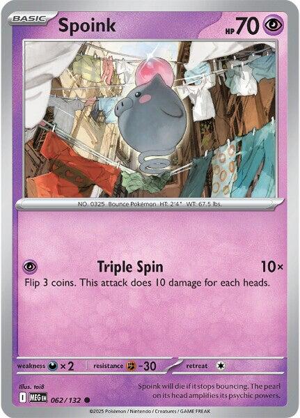 Spoink (062/132) [Mega Evolution: Base Set] | Gear Gaming Fayetteville