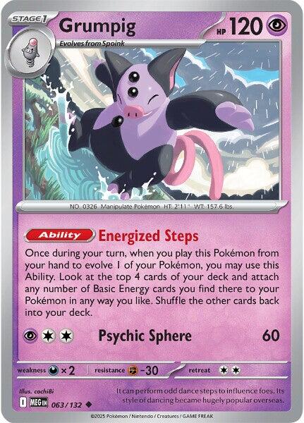Grumpig (063/132) [Mega Evolution: Base Set] | Gear Gaming Fayetteville