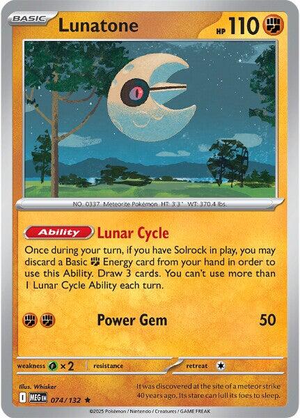 Lunatone (074/132) [Mega Evolution: Base Set] | Gear Gaming Fayetteville