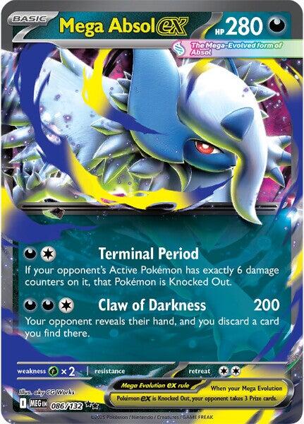 Mega Absol ex (086/132) [Mega Evolution: Base Set] | Gear Gaming Fayetteville