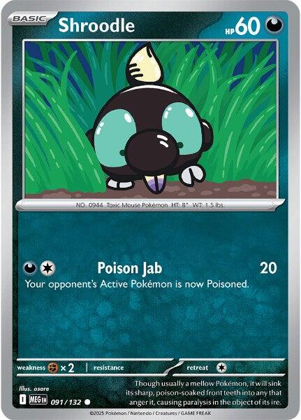 Shroodle (091/132) [Mega Evolution: Base Set] | Gear Gaming Fayetteville