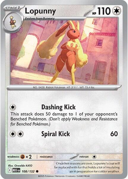 Lopunny (108/132) [Mega Evolution: Base Set] | Gear Gaming Fayetteville
