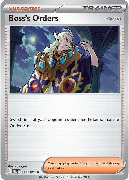Boss's Orders (114/132) [Ghetsis] [Mega Evolutions: Base Set] | Gear Gaming Fayetteville