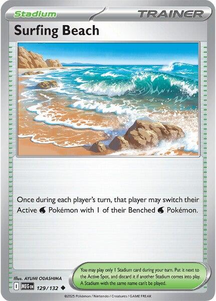 Surfing Beach (129/132) [Mega Evolutions: Base Set] | Gear Gaming Fayetteville