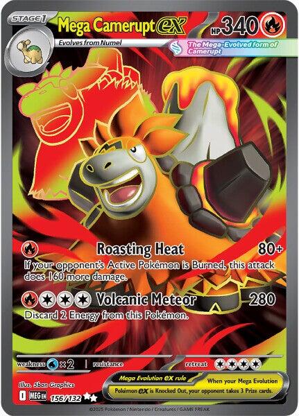 Mega Camerupt ex (156/132) [Mega Evolution: Base Set] | Gear Gaming Fayetteville