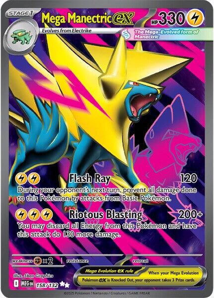 Mega Manectric ex (158/132) [Mega Evolution: Base Set] | Gear Gaming Fayetteville