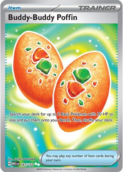 Buddy-Buddy Poffin (167/132) [Mega Evolution: Base Set] | Gear Gaming Fayetteville