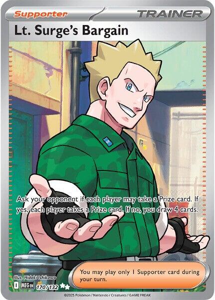 Lt. Surge's Bargain (170/132) [Mega Evolution: Base Set] | Gear Gaming Fayetteville