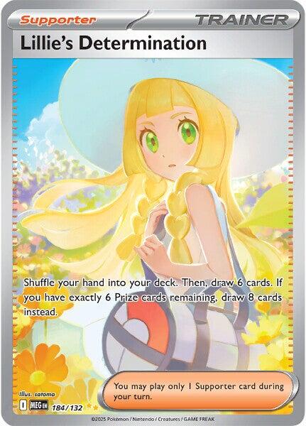 Lillie's Determination (184/132) [Mega Evolution: Base Set] | Gear Gaming Fayetteville