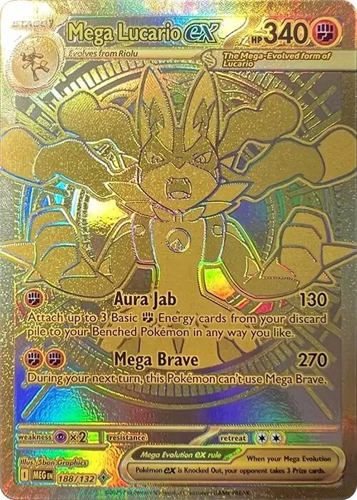 Mega Lucario ex (188/132) [Mega Evolutions: Base Set] | Gear Gaming Fayetteville