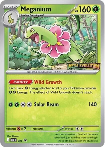 Meganium (001) [Mega Evolutions Promo] | Gear Gaming Fayetteville
