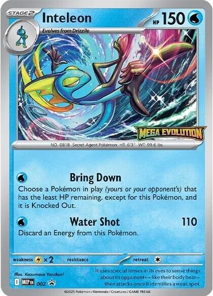 Inteleon (002) [Mega Evolutions Promo] | Gear Gaming Fayetteville