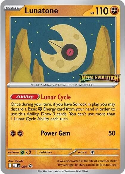 Lunatone (004) [Mega Evolutions Promo] | Gear Gaming Fayetteville