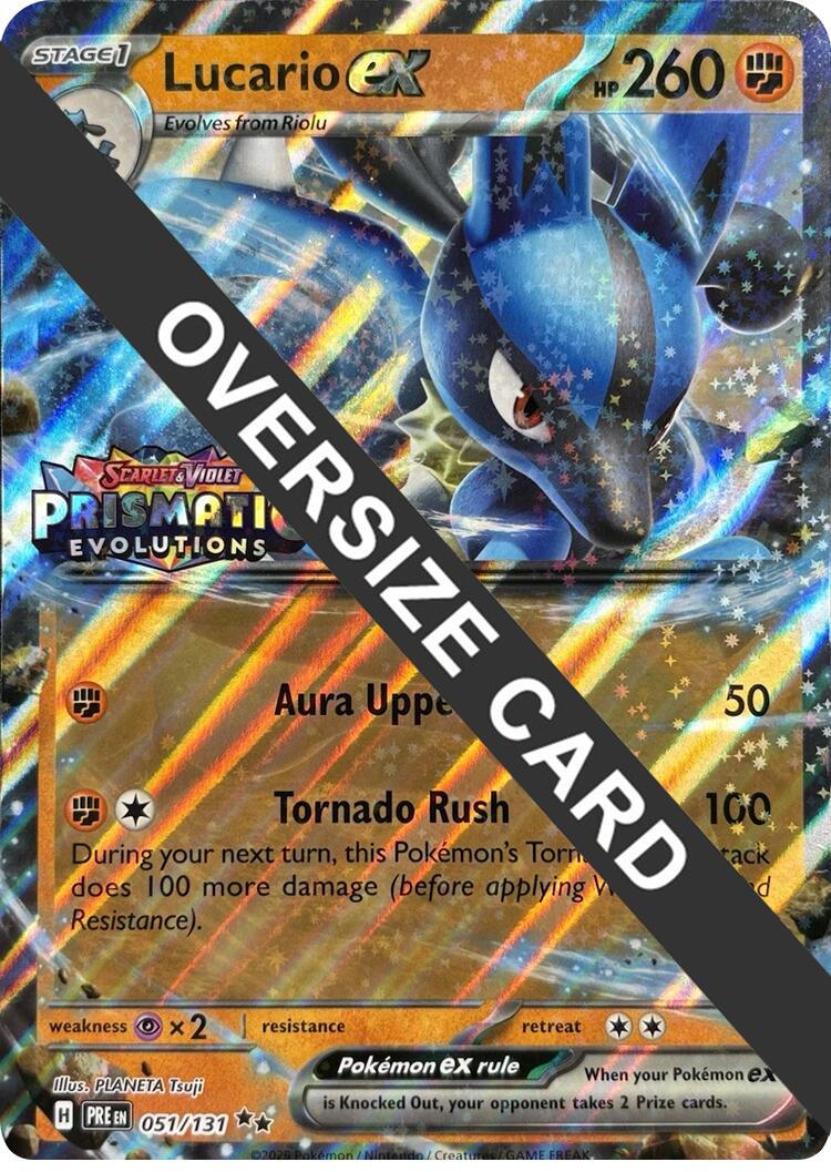 Lucario ex (051/131) (Prismatic Evolutions Stamp) [Scarlet & Violet: Prismatic Evolutions] | Gear Gaming Fayetteville