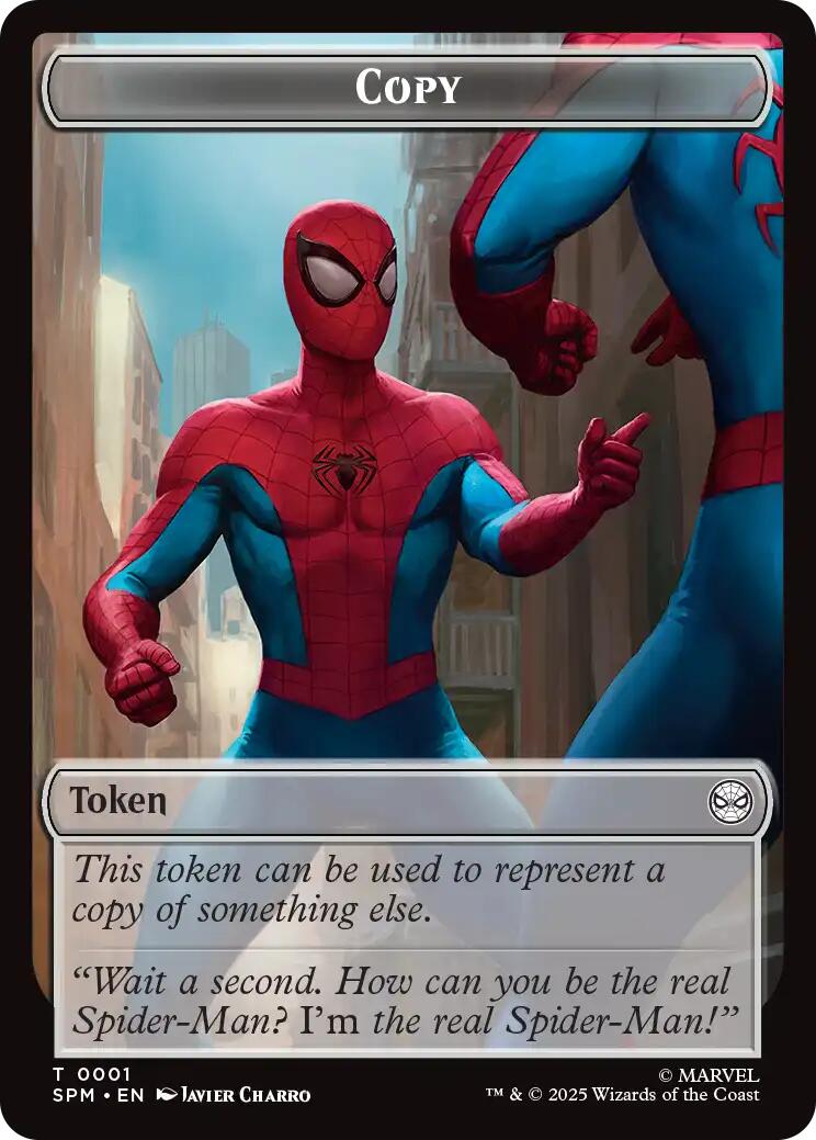 Copy // Human Citizen Double-Sided Token [Marvel's Spider-Man Tokens] | Gear Gaming Fayetteville