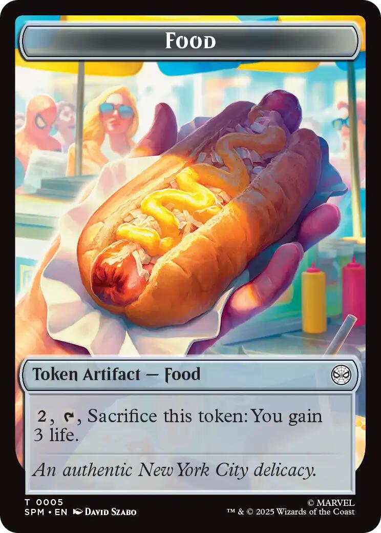 Food // Robot Double-Sided Token [Marvel's Spider-Man Tokens] | Gear Gaming Fayetteville