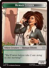 Human Citizen // Treasure Double-Sided Token [Marvel's Spider-Man Tokens] | Gear Gaming Fayetteville