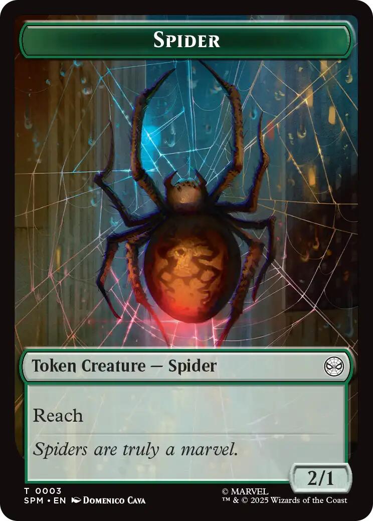 Spider // Illusion Villain Double-Sided Token [Marvel's Spider-Man Tokens] | Gear Gaming Fayetteville