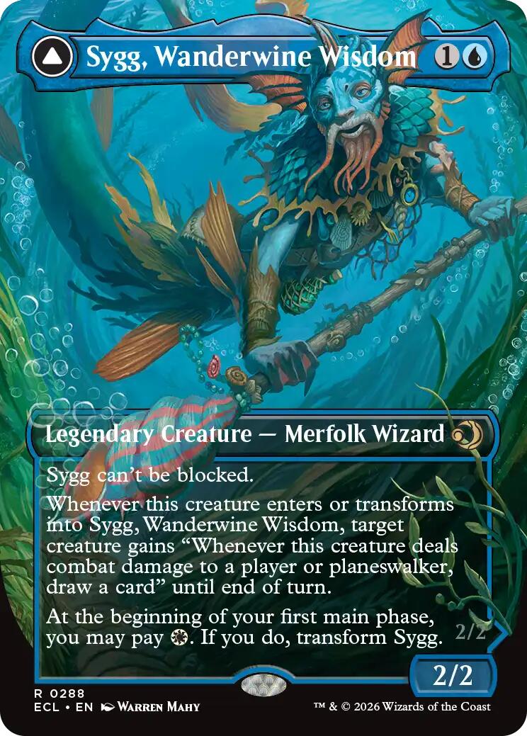 Sygg, Wanderwine Wisdom (Borderless) [Lorwyn Eclipsed] | Gear Gaming Fayetteville