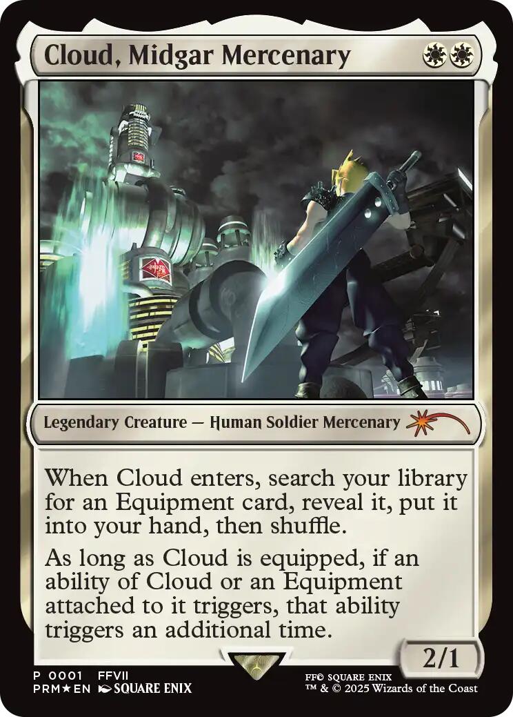 Cloud, Midgar Mercenary (Borderless) [Pro Tour Promos] | Gear Gaming Fayetteville