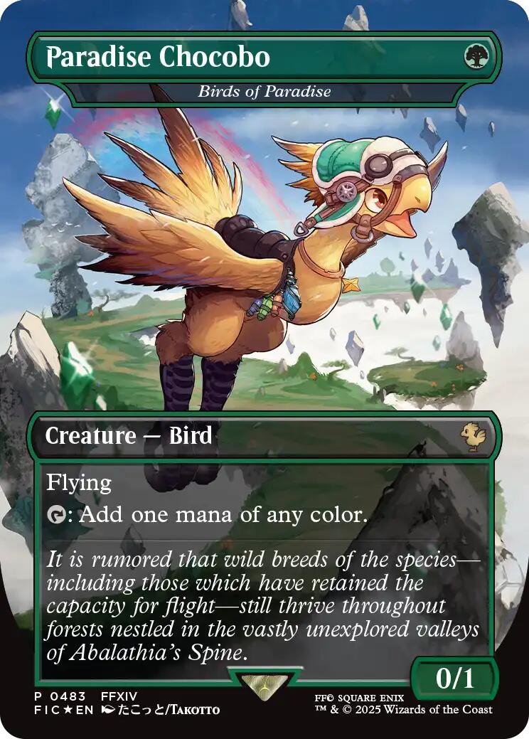 Paradise Chocobo - Birds of Paradise (Borderless) [FINAL FANTASY Commander] | Gear Gaming Fayetteville