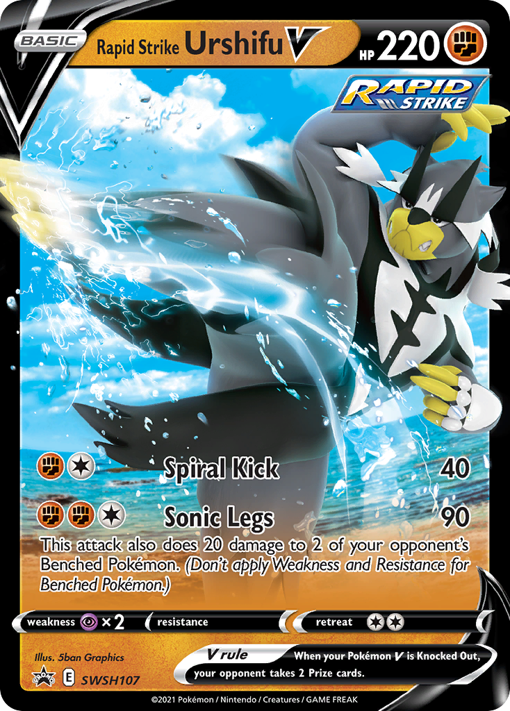 Rapid Strike Urshifu V (SWSH107) [Sword & Shield: Black Star Promos] | Gear Gaming Fayetteville