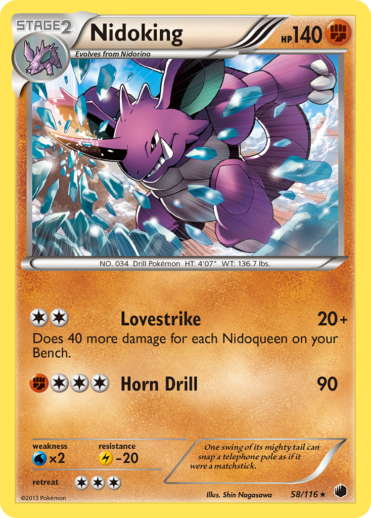 Nidoking (58/116) [Black & White: Plasma Freeze] | Gear Gaming Fayetteville