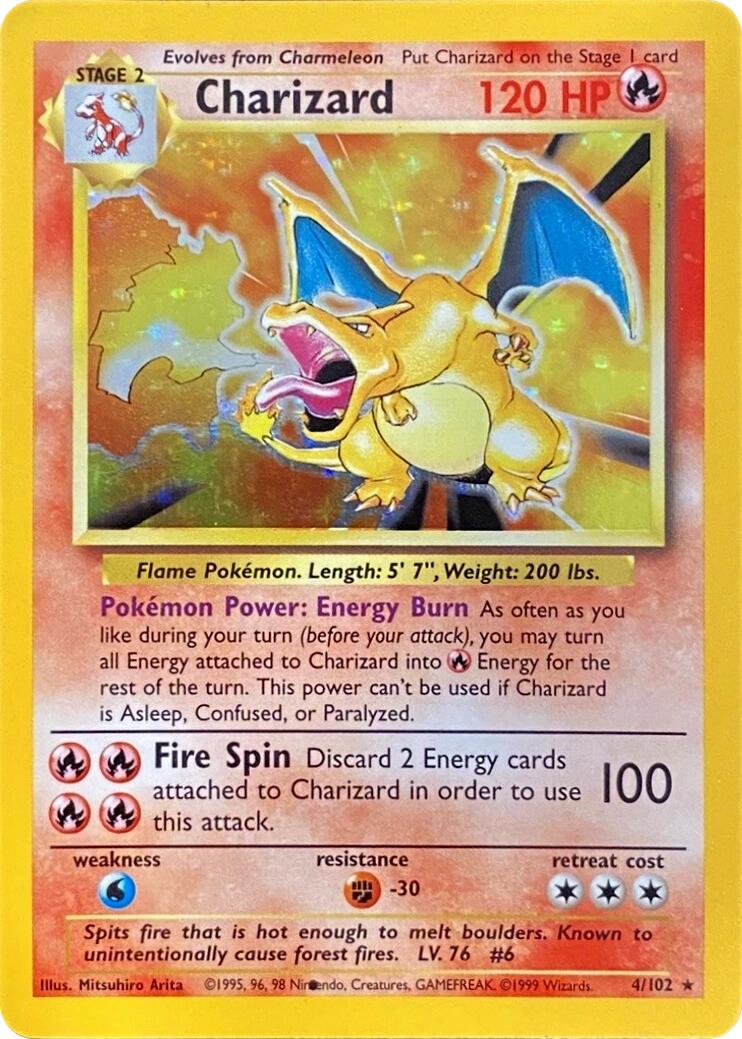 Charizard (004/102) (Black Dot Error) [Base Set 2] | Gear Gaming Fayetteville