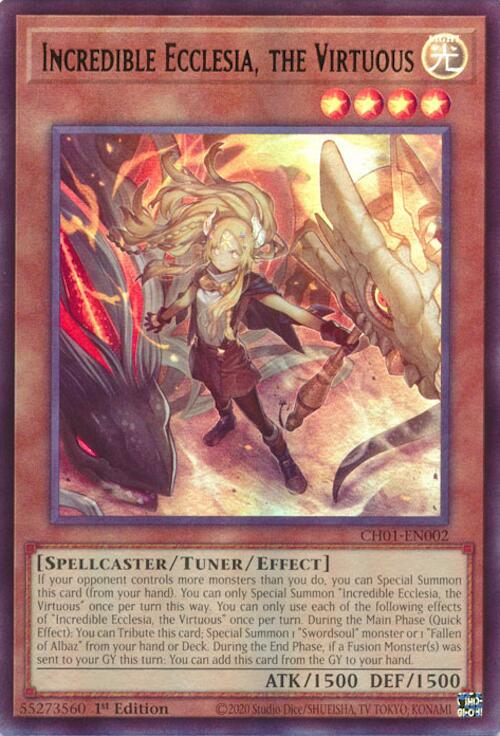 Incredible Ecclesia, the Virtuous [CH01-EN002] Ultra Rare | Gear Gaming Fayetteville
