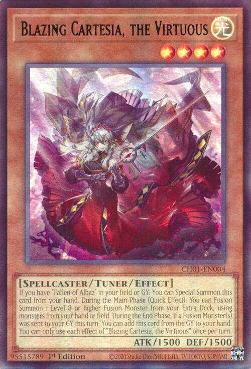 Blazing Cartesia, the Virtuous [CH01-EN004] Ultra Rare | Gear Gaming Fayetteville