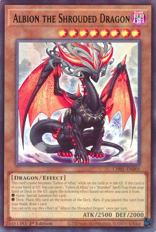 Albion the Shrouded Dragon [CH01-EN005] Ultra Rare | Gear Gaming Fayetteville