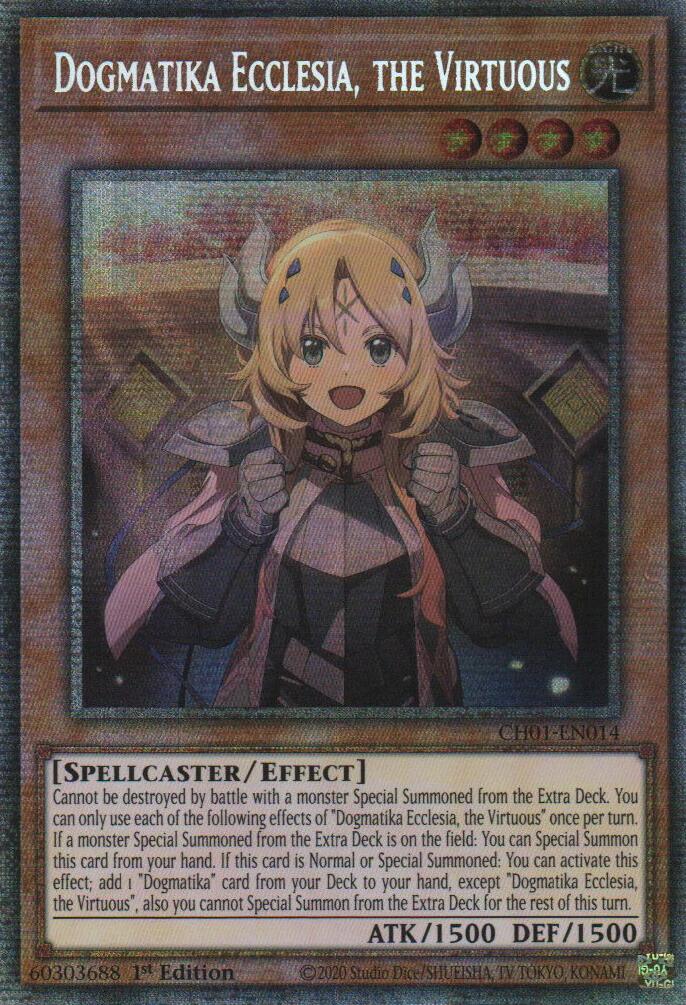 Dogmatika Ecclesia, the Virtuous (Starlight Rare) [CH01-EN014] Starlight Rare | Gear Gaming Fayetteville