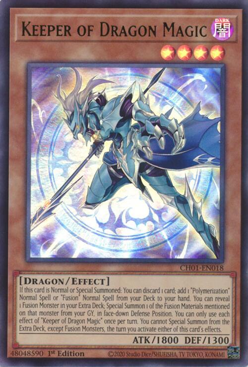 Keeper of Dragon Magic [CH01-EN018] Ultra Rare | Gear Gaming Fayetteville