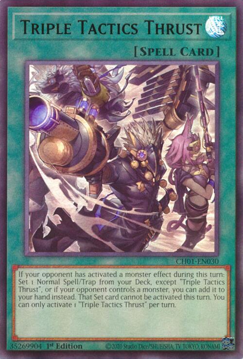 Triple Tactics Thrust [CH01-EN030] Ultra Rare | Gear Gaming Fayetteville