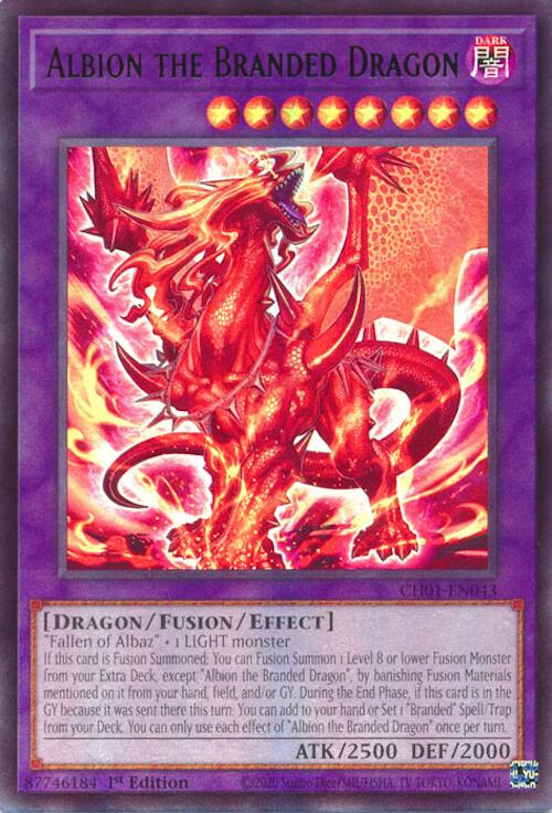 Albion the Branded Dragon [CH01-EN043] Ultra Rare | Gear Gaming Fayetteville