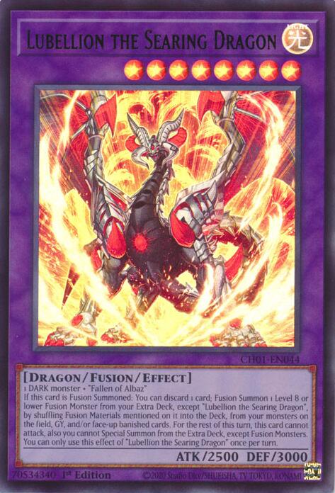 Lubellion the Searing Dragon [CH01-EN044] Ultra Rare | Gear Gaming Fayetteville