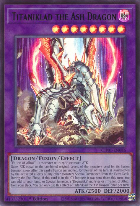 Titaniklad the Ash Dragon [CH01-EN046] Ultra Rare | Gear Gaming Fayetteville
