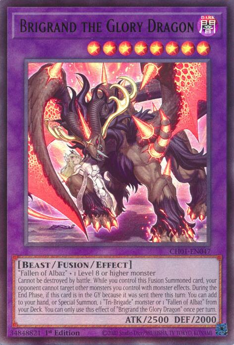Brigrand the Glory Dragon [CH01-EN047] Ultra Rare | Gear Gaming Fayetteville