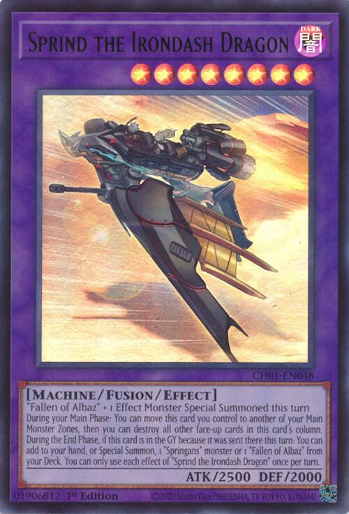 Sprind the Irondash Dragon [CH01-EN048] Ultra Rare | Gear Gaming Fayetteville