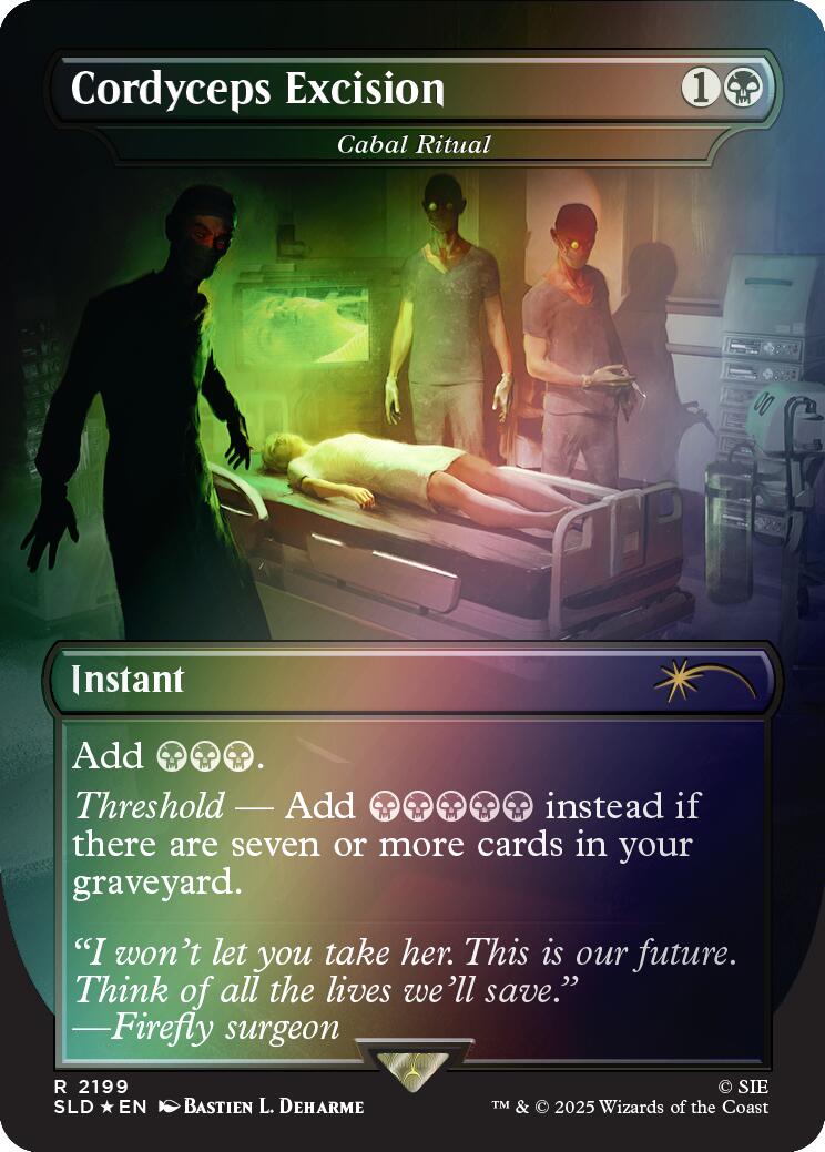 Cordyceps Excision - Cabal Ritual (Rainbow Foil) [Secret Lair Drop Series] | Gear Gaming Fayetteville